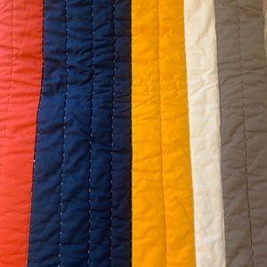 Pottery Barn Twin Quilt Stripes Striped like MVP